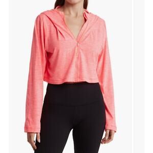 90 Degree by Reflex Pink Half Zip Pullover Hoodie Size‎ Large NWT